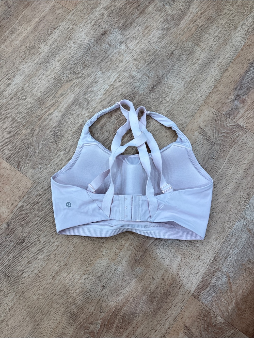 lululemon athletica Pale Pink Strappy Back Sports Bra